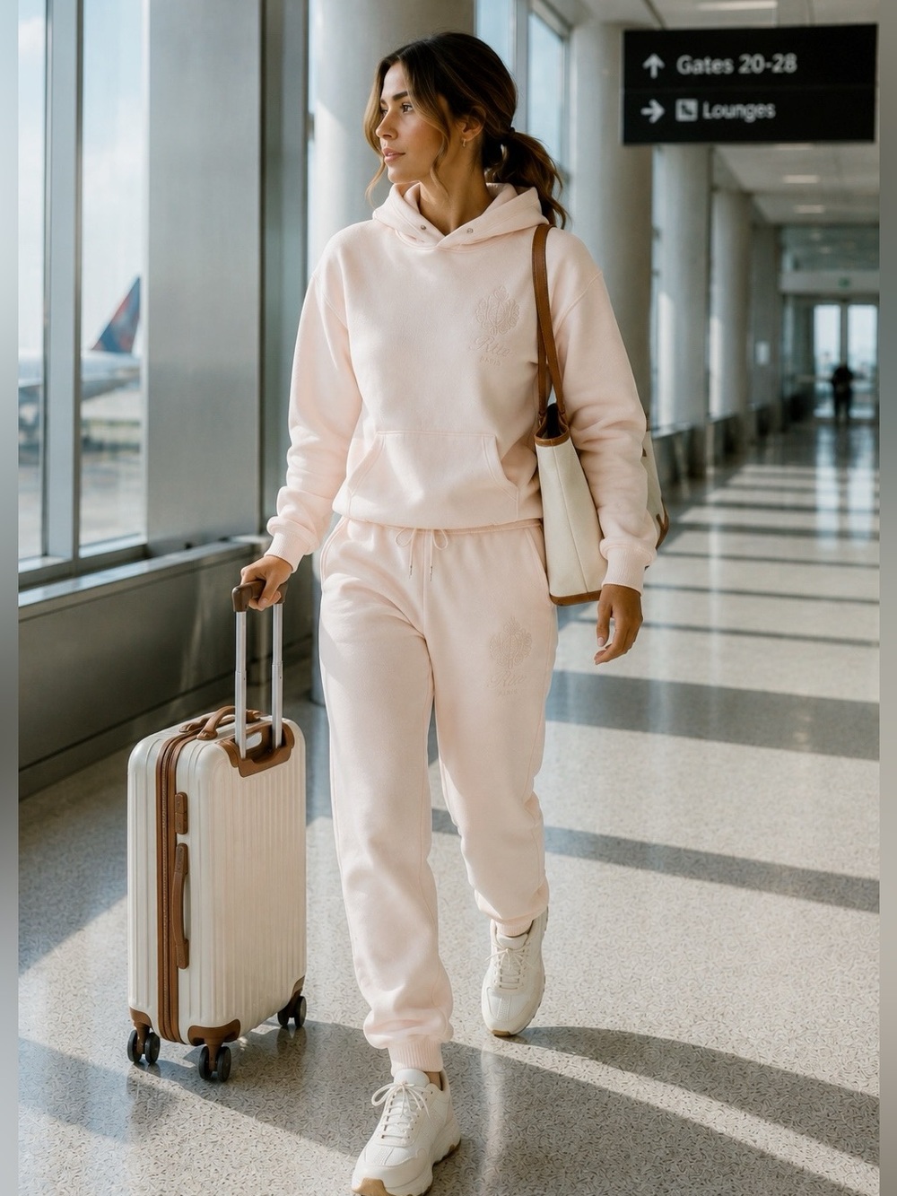 NWT FRAME Ritz Paris Sweatpants in Ritz Pink Size XS